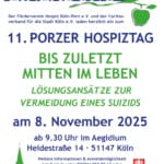 11. Porzer Hospiztag am 8. November 2025