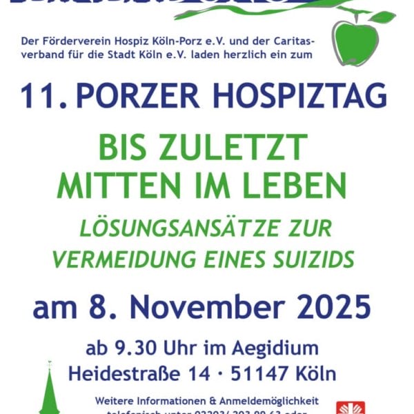 11. Porzer Hospiztag am 8. November 2025