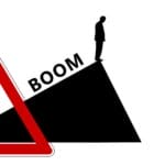 boom, man, above, direction, profit, market economy, business, silhouette, businessman, economy, financial world, sign, board, ascending, shares, outlook, stock exchange, speculation, finance, financial crisis, future, pitch, abyss, gradient