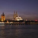 dom, cologne, church, cologne cathedral, cologne on the rhine, landmark, rhine, eve