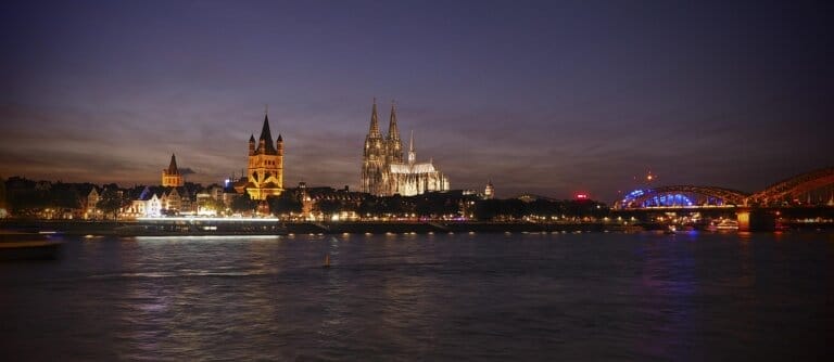 dom, cologne, church, cologne cathedral, cologne on the rhine, landmark, rhine, eve