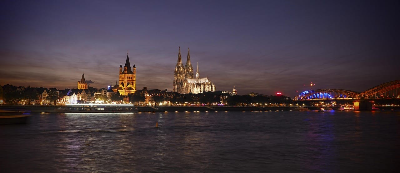 dom, cologne, church, cologne cathedral, cologne on the rhine, landmark, rhine, eve