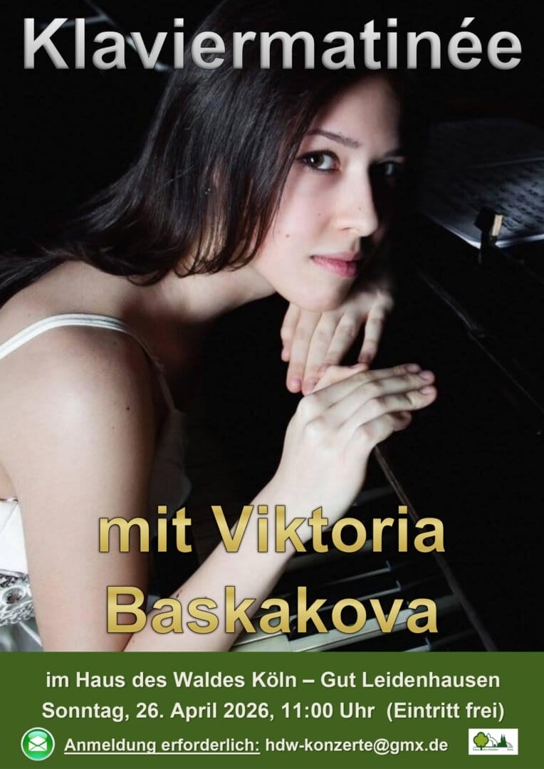 Du betrachtest gerade Klaviermatinée im Haus des Waldes: Ein Neuanfang mit Viktoria Baskakova in Porz