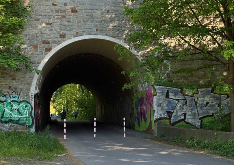 Neue Fahrradstraße in der Westhovener Aue