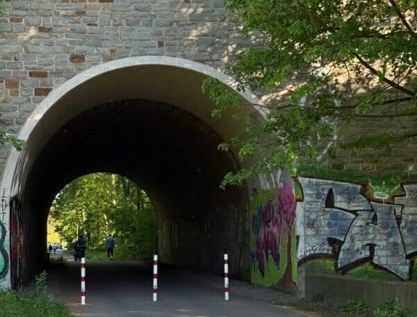 Neue Fahrradstraße in der Westhovener Aue